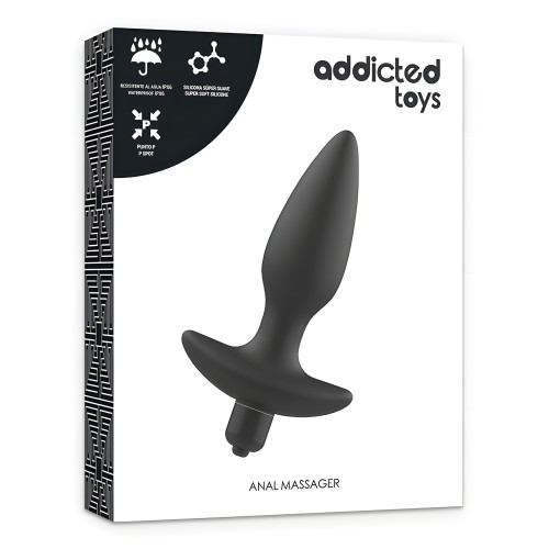 Addicted Toys Vibrating Anal Plug Black