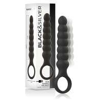 Black&Silver Powerful Silicone Anal Dilator Bob