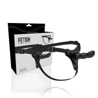 Fetish Submissive Harness - Silicone Black G-Spot 16 cm