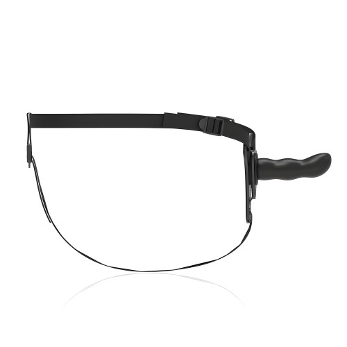 Fetish Submissive Harness - Silicona Negro G-spot 16 Cm