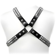 Pyramid Stud Harness - Leather Body