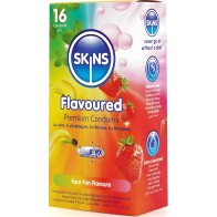 Skins Multi Flavored Premium Condom Pack 16