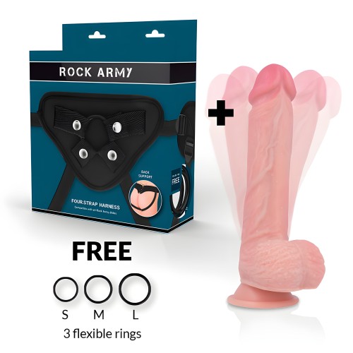 Rockarmy Arnés + Hawk Vibrador 22 cm