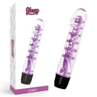 Glossy Lenny Vibrador - Morado, Clásico