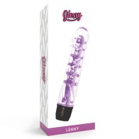 Glossy Lenny Vibrador - Morado, Clásico