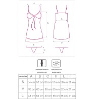 Livco Corsetti Fashion - Hyeona 1710 Babydoll + Tanga Rosa M