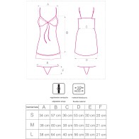 Livco Corsetti Fashion - Hyeona 1710 Babydoll + Tanga Rosa Xl