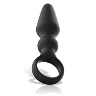 Black&Silver Ozzy Powerful Vibrator Anal Plug