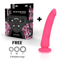 Delta Club Silicone Harness + Dildo