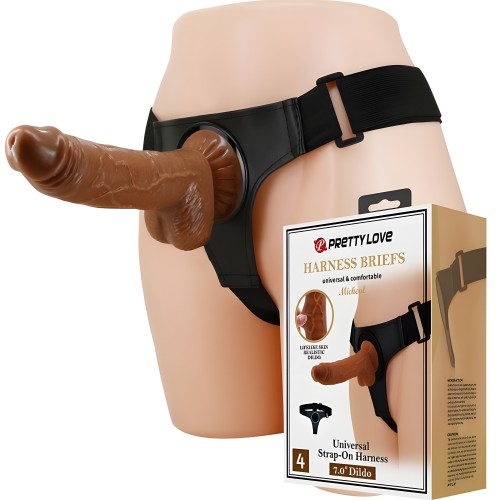 Pretty Love Universal Harness Briefs with Dildo
