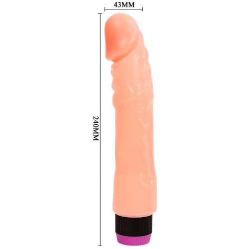 Baile Vibrador Realístico Flexible Natural 24 Cm
