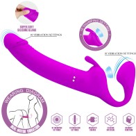 Pretty Love Strap-on Dildo with 10 Vibrations