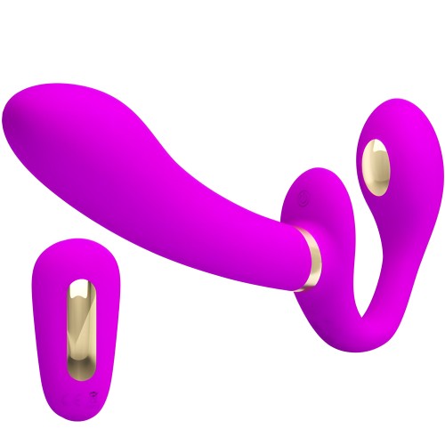 Pretty Love Thunderbird Remote Control Double Strap-on Vibrator