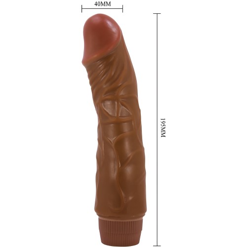 Baile Jeff Realistic Vibrator 19.5 cm Mulato
