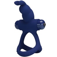 Pretty Love Luchito Double Vibrating Ring Rabbit Blue