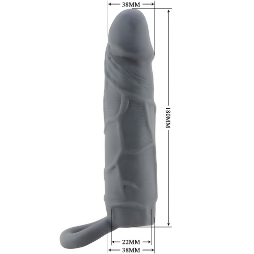 Pretty Love - Realistic Dark Gray Penis Sleeve