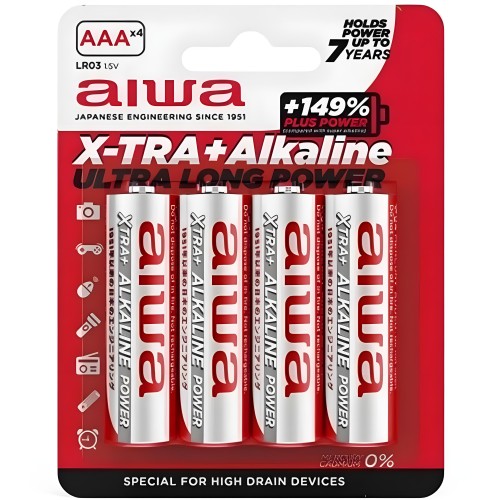 Pilas Alcalinas Aiwa X-tra AAA