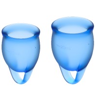 Satisfyer Feel Confident Menstrual Cup Kit - Blue