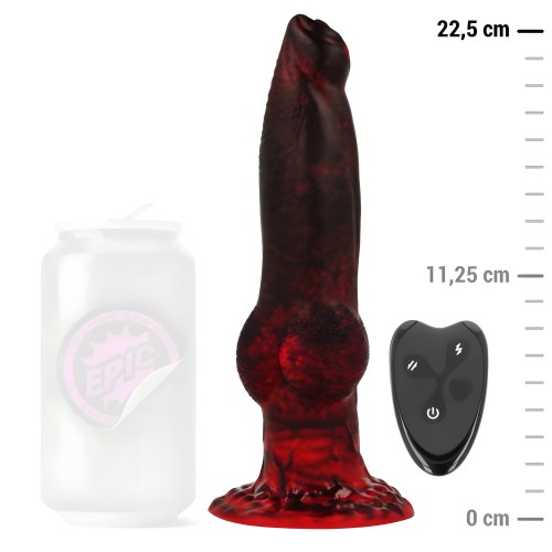 Dildo Titan En Llamas Recargable Control Remoto