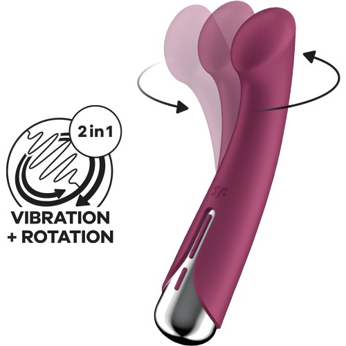 Vibrador Rotador Rojo Satisfyer Spinning G-sport 1