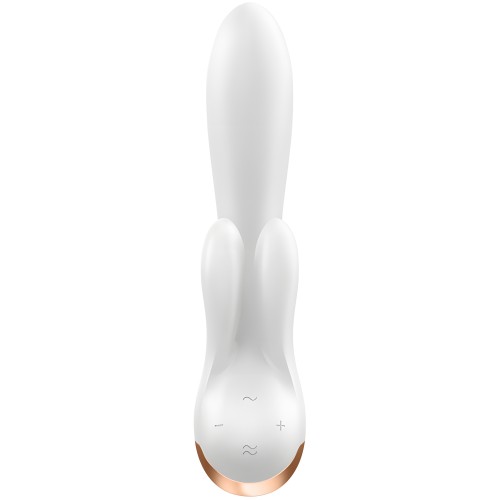 Satisfyer - Double Flex Vibrador App Blanco