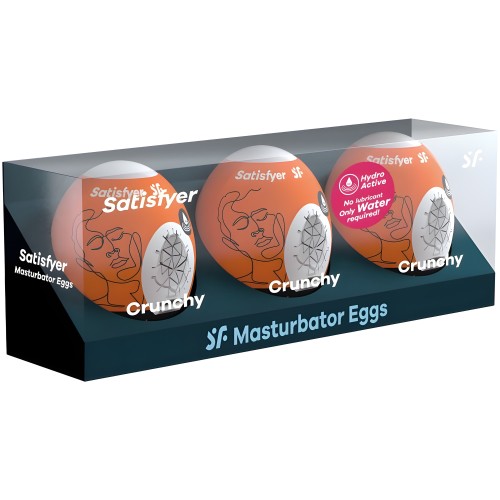 Satisfyer 3 Pack Masturbator Eggs Naughty, Savage & Crunchy