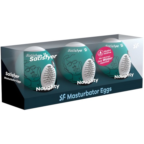 Satisfyer - 3 Huevos Masturbadores Naughty