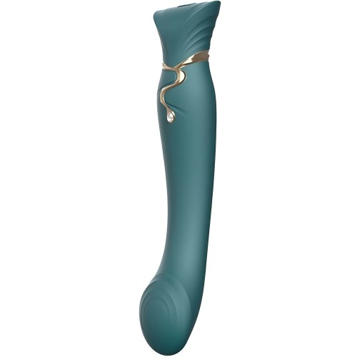 Queen G-spot Puls Wave Vibe Verde de Zalo