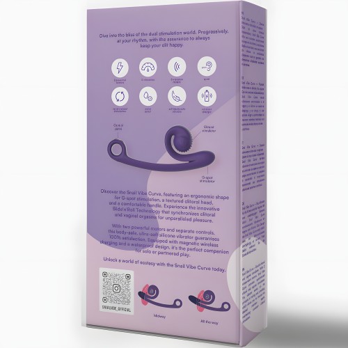 Snail Vibe Curve Vibrator - Purple