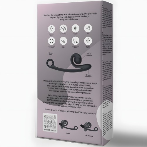 Vibrador Curve Negro - Placer Punto G