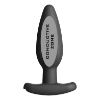 ElectraStim Plug Anal Rocker de Silicona Negro Mediano