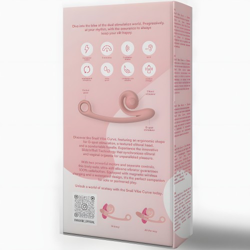 Vibrador Curve Melocotón de Snail Vibe
