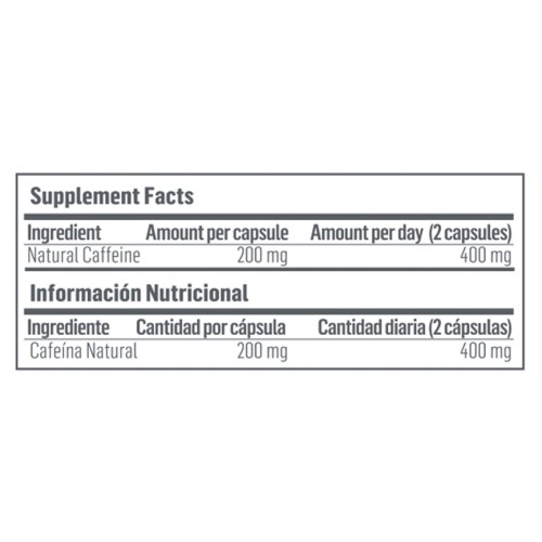 Cafeína Natural | Natural Health | 90 Cápsulas