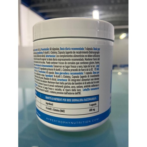 NAC 600mg | N-Acetilcisteína | 60 Cápsulas - Soporte Antioxidante