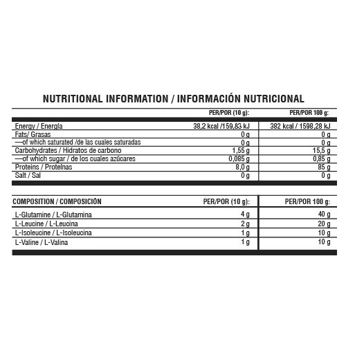 Menufitness The Shield BCAA + Glutamina 600 g Frutos Rojos