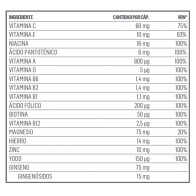 Vitaminas y Antioxidantes | Natural Health | 100 Cápsulas