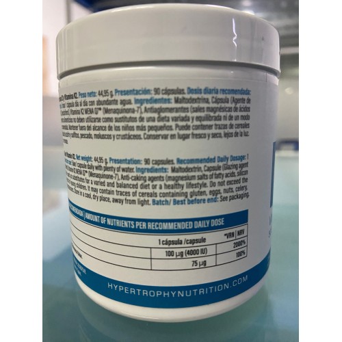 Vitamin D3+K2 90 Capsules